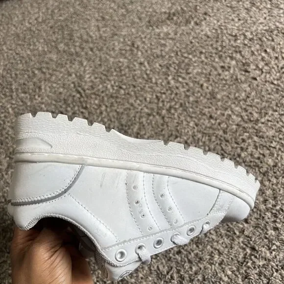 Vintage Soho Size 6 Platform Sneakers Women White 90s Y2K Platform Chunky - Picture 7 of 12